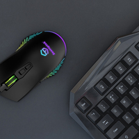 Souris de jeu rétroéclairée par LED RVB avec éclairage pour tablette d'ordinateur portable et PC-Design OEM personnalisé