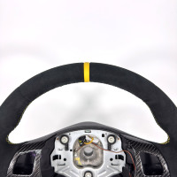 Volant entièrement en cuir personnalisé compatible avec les modèles E82, E87, E90, E92, E93 et M3