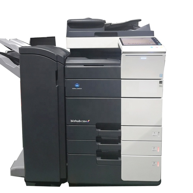 Refurbishd Konica Minolta bizhub C554 High-Speed 55PPM 1200 x 1200 dpi Color Copier MFPs Copier-Printer-Scan-fax Office