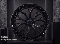 Vente Flash : Jantes forgées 2 pièces, finition noire mate avec argent poli, design multi-rayons pour Audi R8 2020