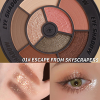Mode Femmes Maquillage Set Fard À Paupières Palette 8 Couleurs Haute Pigment Paillettes Nude Ombre À Paupières Maquillage