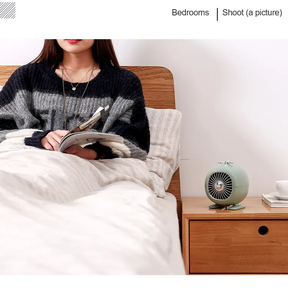 Portable personnel bureau et maison électrique économie d'énergie chauffage ventilateur PTC céramique repose-pieds 400W bureau chaud ventilateur Camping chauffage - Product Image 2