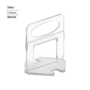 Dingyi gạch san lấp mặt bằng hệ thống Clip 1.5mm 1/16 "cho 3-12mm gạch miếng đệm cơ sở gạch công cụ cài đặt, 100 pcs - Product Image 1