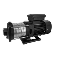 Pompe centrifuge multi-étages horizontale automatique en acier inoxydable pour l'irrigation des jardins et le surpresseur d'eau domestique