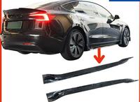 Kit de protection de pare-chocs et jupes latérales style fibre de carbone ABS, lèvre avant et lèvre arrière pour Tesla Model 3 Y S X rafraîchis
