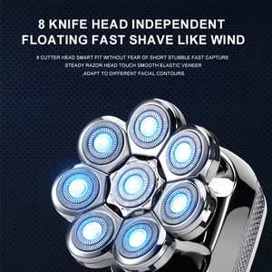 8d Electric Head Shaver Bald Men Cordless USB Rechargeable Hair Clippers <b>Shaving</b> <b>Trimmer</b> Grooming Kit Razor Hotel Use - Product Image 6