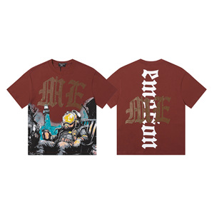 Abbigliamento Hip-Hop Americano West Coast con Stampa 3D Cartoon, Ricamo in Strass, Traspirante e Assorbente - Product Image 1
