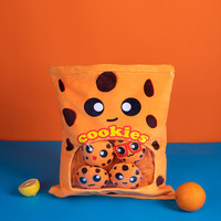 PANDA Sac de collations en forme d'oreiller, biscuits, gaufrettes, jouet en peluche, extraterrestre, salamandre, jouet en peluche, axolotl, chauve-souris, licorne, sac d'oreiller pour enfants