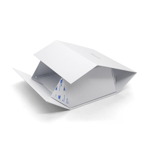 Boîte pliante magnétique blanche personnalisable avec logo, taille et couleur, emballage rigide en papier avec ruban adhésif <span class=keywords><strong>3M</strong></span> pour cadeaux et cosmétiques - Product Image 4