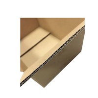 Boîte d'expédition en carton ondulé écologique de qualité supérieure, matériaux recyclés, pelliculage mat, design gaufré, personnalisable pour la viande