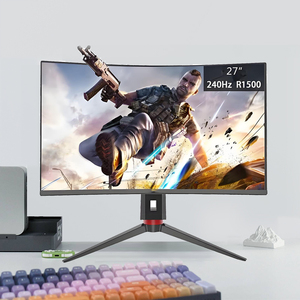 Monitor Curvo para Juegos de 27 Pulgadas, 240Hz, 1ms, 1500R, 1080p, para Computadora de Escritorio, PC Gamer - Product Image 1