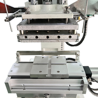 Machine d'estampage à chaud semi-automatique pour surface plate cylindrique en plastique métal papier cuir PVC produits