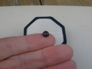 Gran Gema de Amatista Africana Tallada con Láser, Cabujón Redondo de 7mm, Certificada por Terceros - Product Image 2