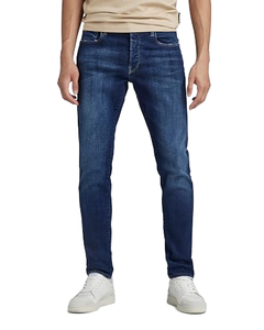 AeeDenim - Jeans Casuales de Pierna Recta, Tallas Grandes, Transpirables, Estampados, Lavado Medio, Elásticos, Estilo Urbano, para Otoño/Primavera - Product Image 1