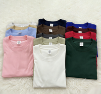 T-shirts décontractés en coton pour hommes grandes tailles, personnalisables, pas chers, pour la gym, surdimensionnés, haute qualité 220 GSM