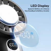 Ventilateur de poche luxueux, ventilateur portatif, recharge USB, ventilateur paresseux