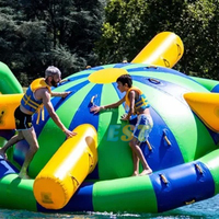 Grands jeux d'eau Spinner gonflable Flottant gonflable Loisirs Totter d'eau Bateau OVNI