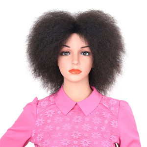 Africaine perruques <span class=keywords><strong>cheveux</strong></span> <span class=keywords><strong>courts</strong></span> <span class=keywords><strong>cheveux</strong></span> bouclés perruque coiffures avec vente - Product Image 3