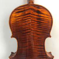 Prix de gros 4/4 Violon d'étudiant fait main en épicéa massif et érable flammé, son doux, bonne finition, professionnel