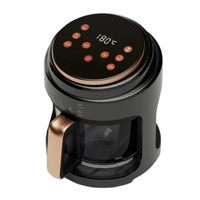 Friteuse à air 4L 700W, corps transparent, commande supérieure, couleur or rose, revêtement antiadhésif PFA, protection contre la surchauffe, friteuse à air numérique