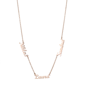 Collana con <span class=keywords><strong>nome</strong></span> fatto da te placcata oro di moda collana con targa multipla gioielli regalo per la festa <span class=keywords><strong>della</strong></span> mamma - Product Image 5