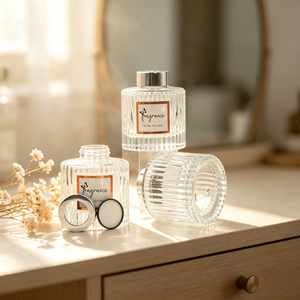 100ml 200ml Glass <strong>Diffuser</strong> Bottle with Natural <strong>Reed</strong> for Home Scent Glass <strong>Reed</strong> <strong>Diffuser</strong> Bottle for Living Room &amp; Office - Product Image 5