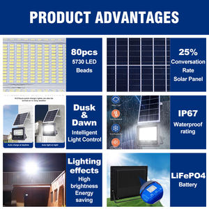 Controlador de Carga PWM <span class=keywords><strong>BEWAY</strong></span> para Exteriores, Impermeable IP65, Smd 30w 60w 100w 200w, Lámpara Solar LED para Alumbrado Público - Product Image 2