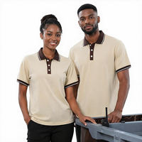 Uniforme de nettoyage pour personnel d'hôtel, restaurant et maison d'hôtes, manches courtes, 100% coton, logo personnalisé