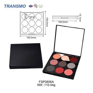 Palette de fards à paupières carrée, étui de marque privée, étui élégant pour fards à paupières, 9 couleurs, étui rectangulaire pour fards à paupières - Product Image 2