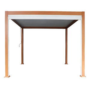 YASN moderno aluminio <span class=keywords><strong>madera</strong></span> calefacción pérgola arcos Arbours pérgola dosel Gazebo persiana pérgola Gazebo - Product Image 1