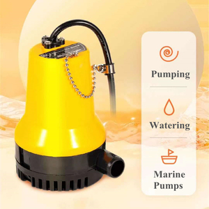 Qiwo pompe immergee DC 12V/24V pompe à eau marine submersible portable micro pompe de cale électrique pour aquarium bateau de réservoir de poissons - Product Image 3