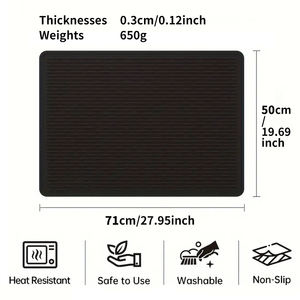 Cubierta superior de estufa eléctrica de silicona personalizada, alfombrilla de encimera de cocina plana resistente al calor impermeable Extra <span class=keywords><strong>grande</strong></span> para mesa de estufa - Product Image 2