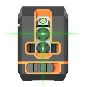 Mesin laser sinar hijau silang 2 garis, mesin meratakan tanah laser level hijau untuk konstruksi