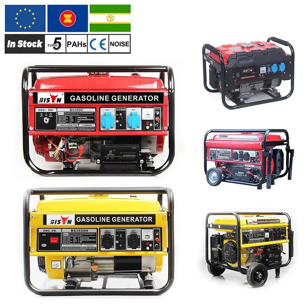 Cina Mini 3kw 3kva raffreddamento ad aria benzina per uso domestico generatori di benzina per energia elettrica 3000w