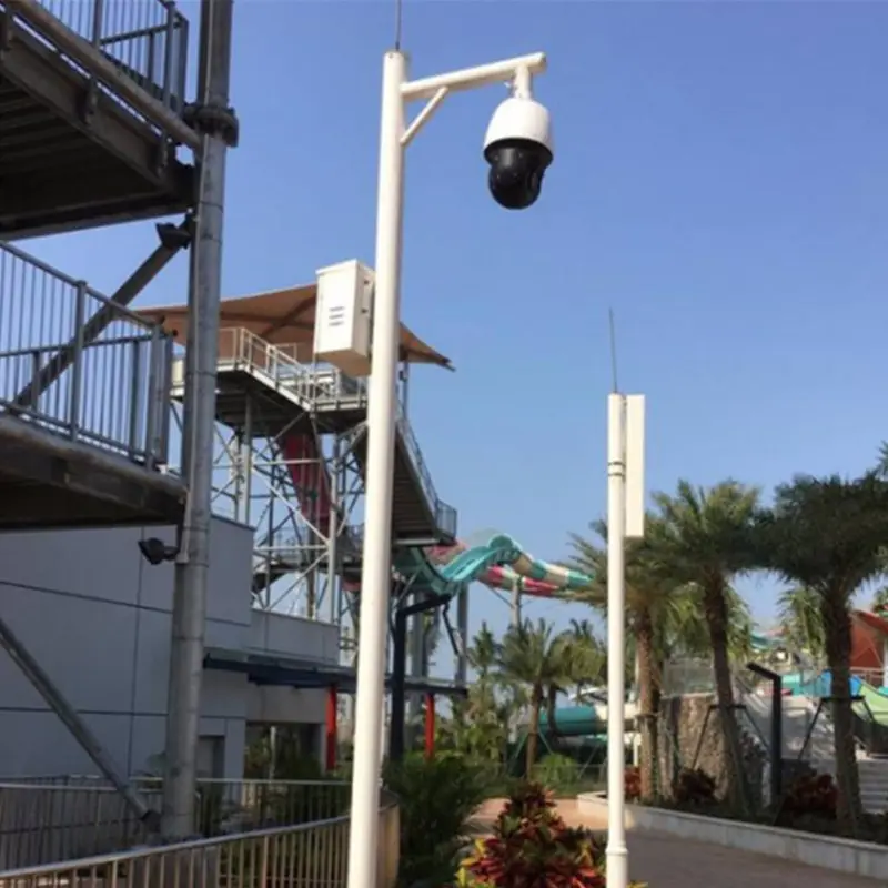 Outdoor High Quality Street Light With Galvanized Telescopic CCtv Camera Mast Pole