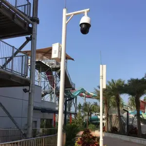 Ngoài trời chất lượng cao ánh sáng đường phố với mạ kẽm Kính thiên văn CCTV Camera mast Pole