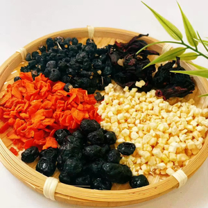 Chiết Giang Hàng Châu nguồn gốc thảo dược trái cây truyền nước giải khát tự nhiên Blueberry Đen <span class=keywords><strong>Goji</strong></span> <span class=keywords><strong>Berry</strong></span> trà 2 lon - Product Image 2