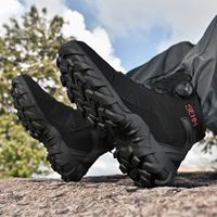 Bottes de randonnée mi-hautes pour hommes, chaussures de trekking d'extérieur
