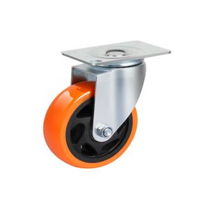 Alta Qualidade TPR <span class=keywords><strong>Heavy</strong></span> Duty 8 Polegadas Duplo Freio Rodízio Núcleo Rígido Com Roda De Borracha Macia Rodízios Industriais - Product Image 4