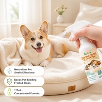 HAJIMEMB Spray Éliminateur de Taches et d'Odeurs pour Animaux de Compagnie, Désodorisant pour Litière de Chat, Rafraîchisseur d'Air Intérieur, Spray Rafraîchissant pour Animaux