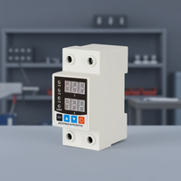 220VAC 50Hz 1A-63A protecteurs de voltaje protecteur numérique réglable sur dispositif de protection sous tension