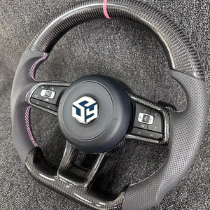 Volante Deportivo de Cuero de Lujo Personalizado para <span class=keywords><strong>Volkswagen</strong></span> 2020-2025 MK8 <span class=keywords><strong>Golf</strong></span> 8 <span class=keywords><strong>GTI</strong></span> Touareg Jetta para Camry A4 Serie 4 - Product Image 1