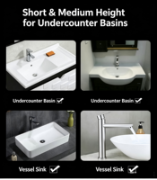 Nouveau robinet à capteur sans contact en acier inoxydable moderne, finition chromée, montage mural, robinet automatique pour lavabo, pour la maison, les salles de bain commerciales