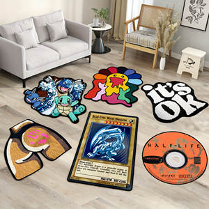 Alfombras Personalizadas con Estampado de Anime, Alfombra de Diseño Moderno, Alfombra con Forma de Zapatos Deportivos, Alfombra con Forma de Zapatillas - Product Image 1