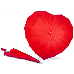 Romantic Modern Heart Shape 23-Inch Windproof <b>Umbrella</b> Custom Logo All-in-One for Wedding Valentine's Day Business Gifts Photo - Product Image 3