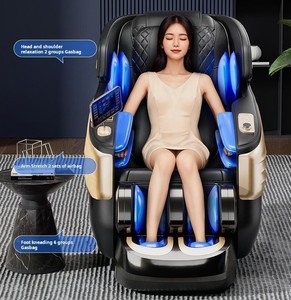 Silla de Masaje C128 de Lujo 4D Zero Gravity SL Track, Cuero PU, Calefacción Eléctrica de Cuerpo Completo, Shiatsu 4D Automático, Plegable y Portátil - Product Image 3