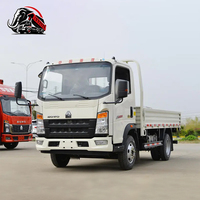 Camion léger diesel de 130 CV, 5 tonnes, nouveau Sinotruk Howo 4x2, camion à plateau plat léger