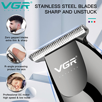 VGR V-030 Tondeuse à Cheveux Électrique Rechargeable, Silencieuse, Professionnelle et Sans Fil pour Hommes
