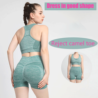 Short de gymnastique pour femmes personnalisé GC Short d'entraînement sans coutures Short taille haute Short Academia Feminino