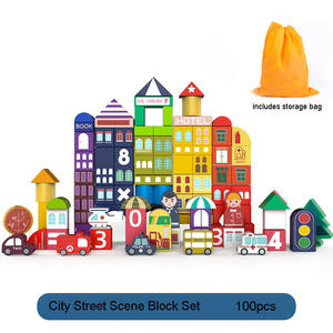 ชุดของเล่นตัวต่อไม้ปลอดสารพิษสำหรับเด็กเพื่อการเรียนรู้เพื่อ<span class=keywords><strong>พัฒนาการ</strong></span>เด็กอายุ<span class=keywords><strong>1</strong></span>-3ปี - Product Image 6